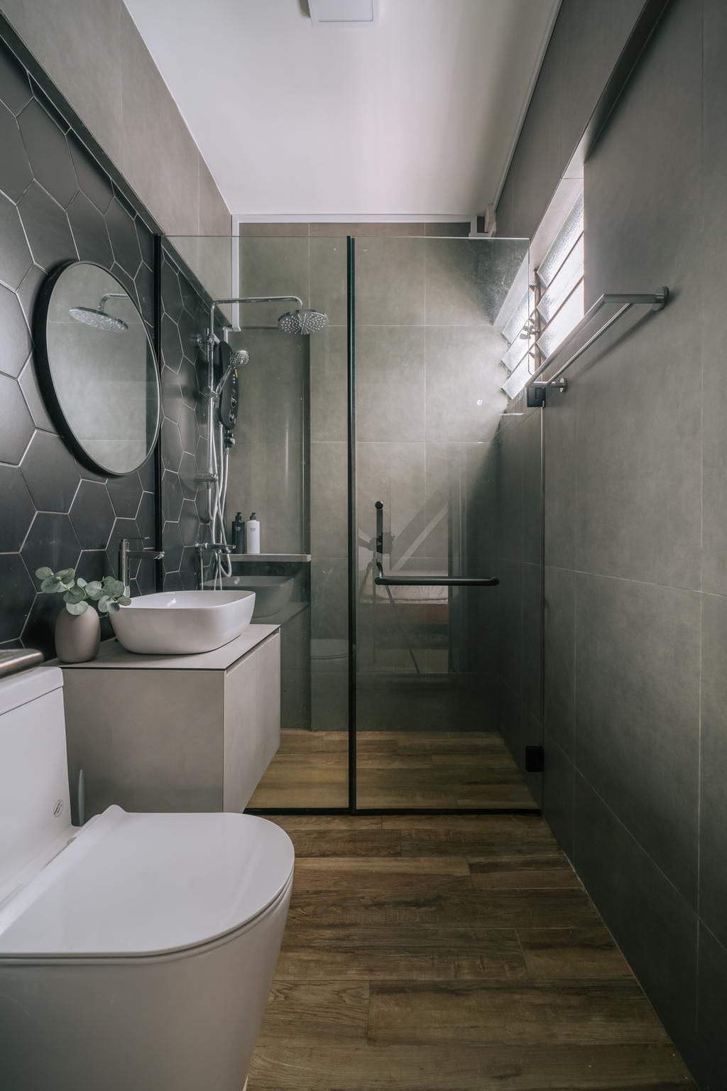 Contemporary, HDB, Bathroom, Jurong West Street 42, Interior Designer, Key Concept, Scandinavian