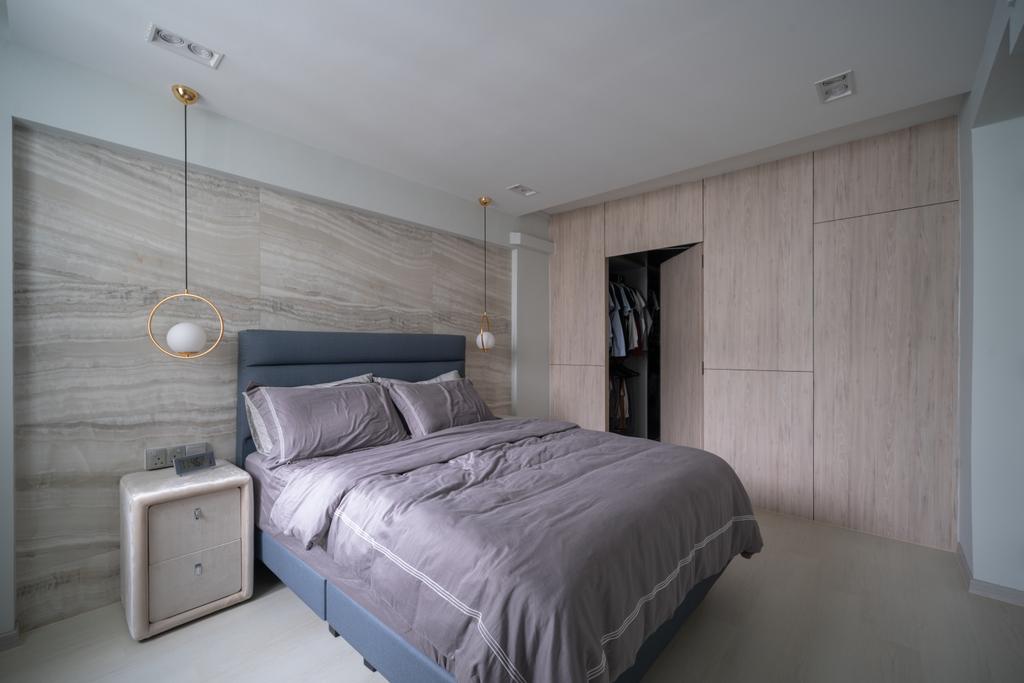Contemporary, HDB, Bedroom, Eunos Crescent, Interior Designer, Key Concept, Concealed Storage, Hidden Door