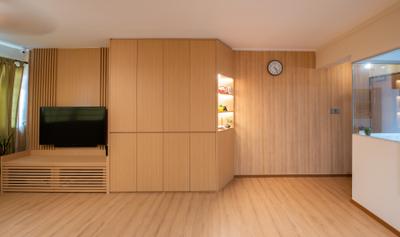 Toa Payoh Lorong 8, Dyel Design, Contemporary, Scandinavian, Living Room, HDB, Muji, Japanese, Zakka