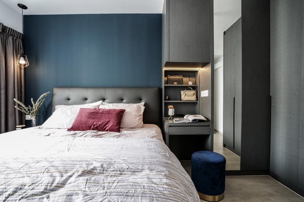 Contemporary, HDB, Bedroom, Bedok North Road, Interior Designer, Couple Abode, Scandinavian
