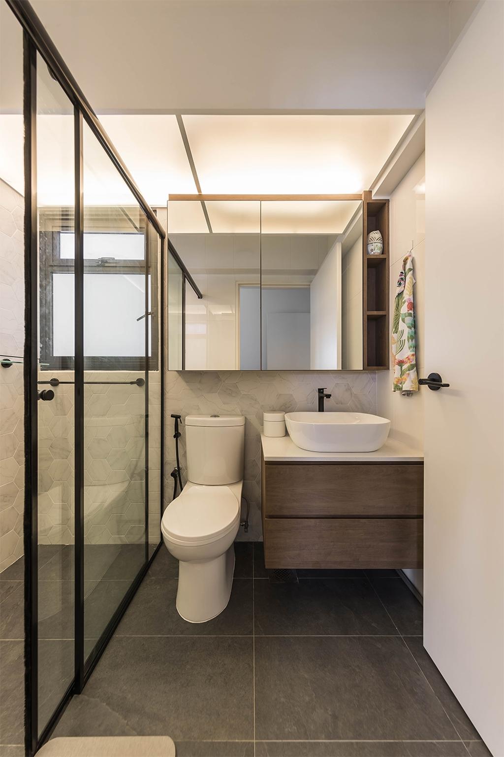 Minimalist, HDB, Bathroom, Alkaff Crescent, Interior Designer, Noble Interior Design