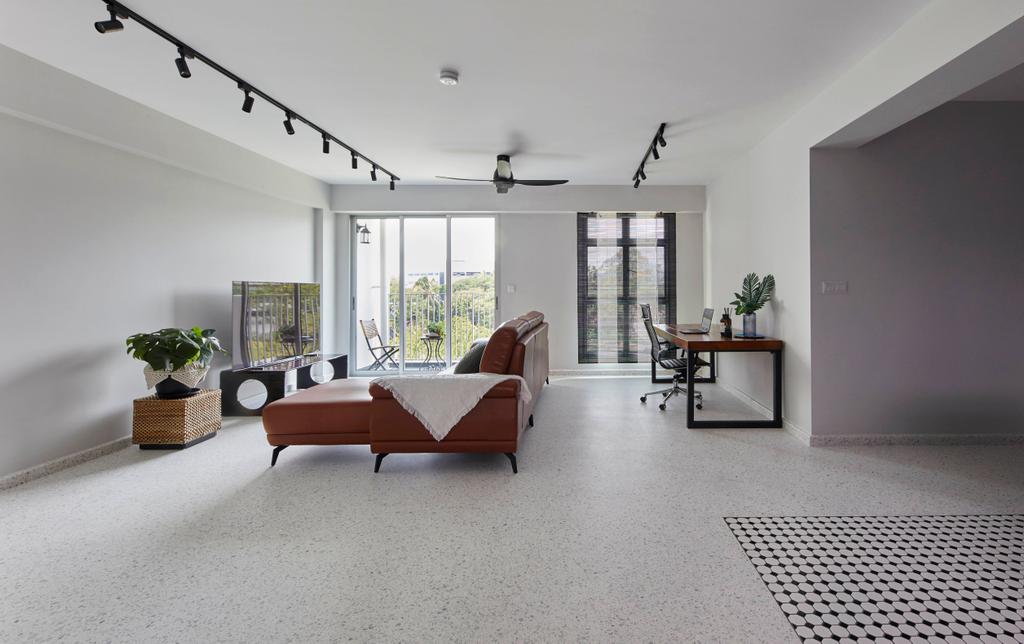 Contemporary, HDB, Living Room, East Delta @ Canberra, Interior Designer, The Interior Lab, Open Concept, Open Living