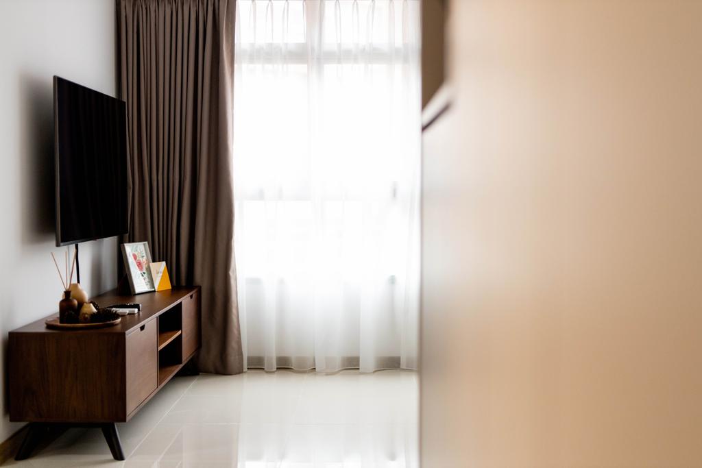 Modern, HDB, Living Room, Buangkok Link, Interior Designer, Forefront Interior