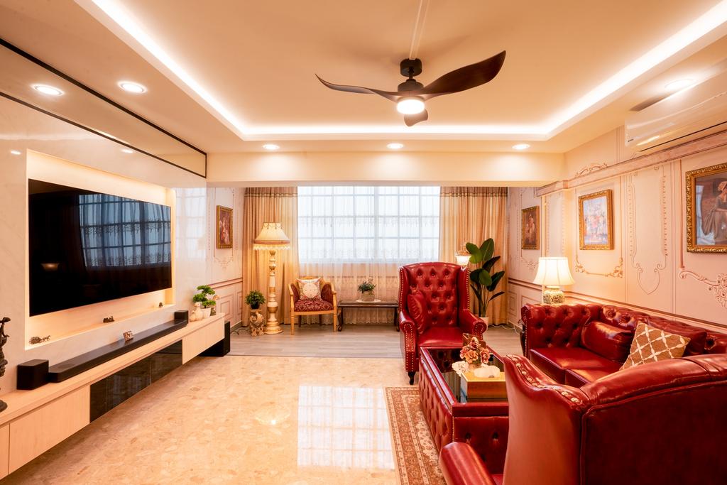 Transitional, HDB, Living Room, Ubi Avenue 1, Interior Designer, ChengYi Interior Design