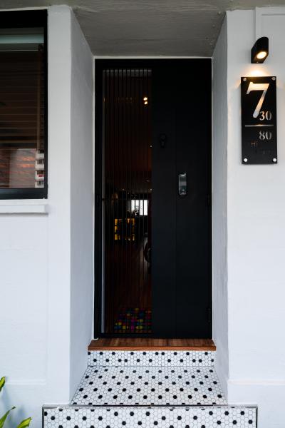 Geylang Bahru, Insight.Out Studio, Industrial, Vintage, Living Room, HDB, Door, Entrance, Gate