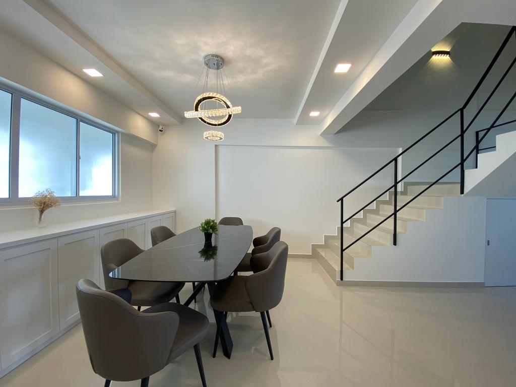 Minimalist, HDB, Dining Room, Jurong West Street 41, Interior Designer, Sky Creation Asia