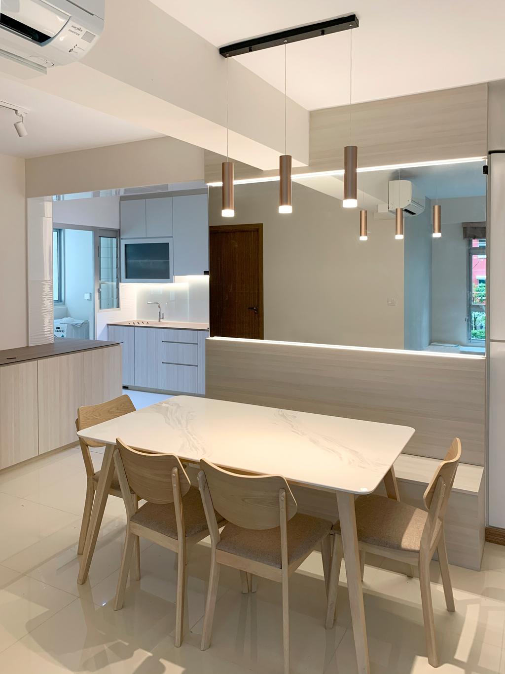 Modern, HDB, Dining Room, West Ridges @ Bukit Batok, Interior Designer, Sky Creation Asia, Scandinavian