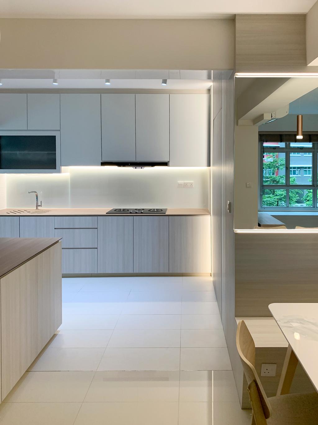 Modern, HDB, Kitchen, West Ridges @ Bukit Batok, Interior Designer, Sky Creation Asia, Scandinavian