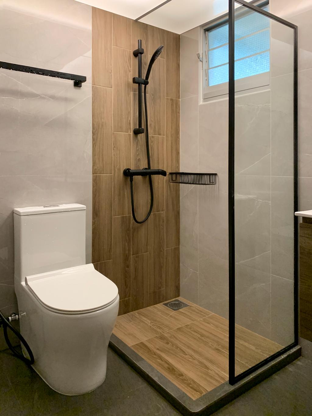Modern, HDB, Bathroom, West Ridges @ Bukit Batok, Interior Designer, Sky Creation Asia, Scandinavian