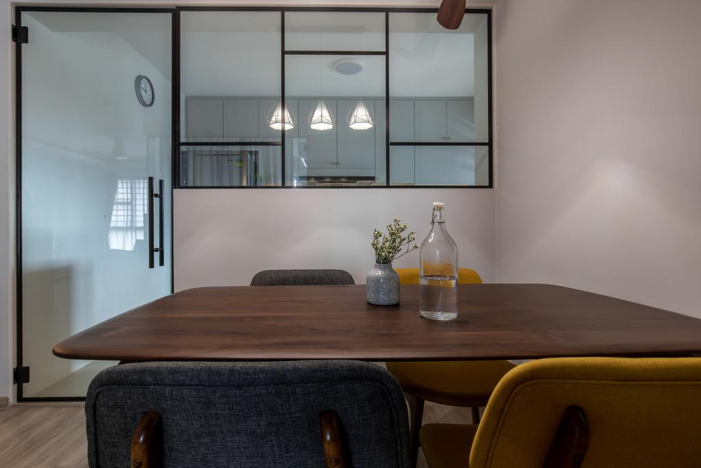 Modern, HDB, Dining Room, Clementi Avenue 3, Interior Designer, Yang's Inspiration Design, Scandinavian
