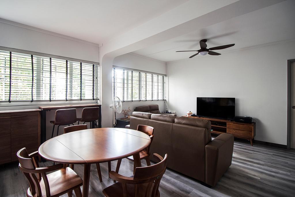 Modern, HDB, Living Room, Jurong East, Interior Designer, Noble Interior Design