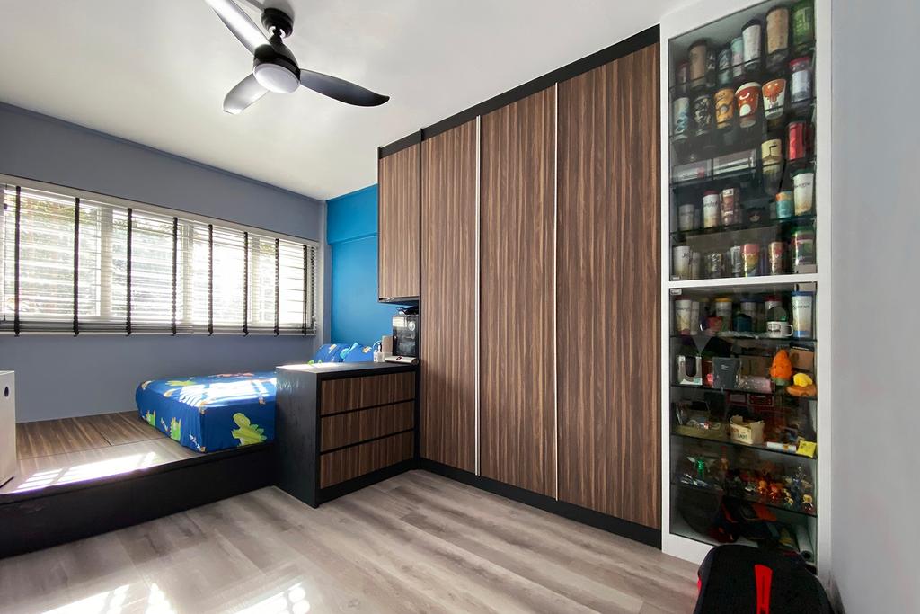 Modern, HDB, Bedroom, Jurong East, Interior Designer, Noble Interior Design