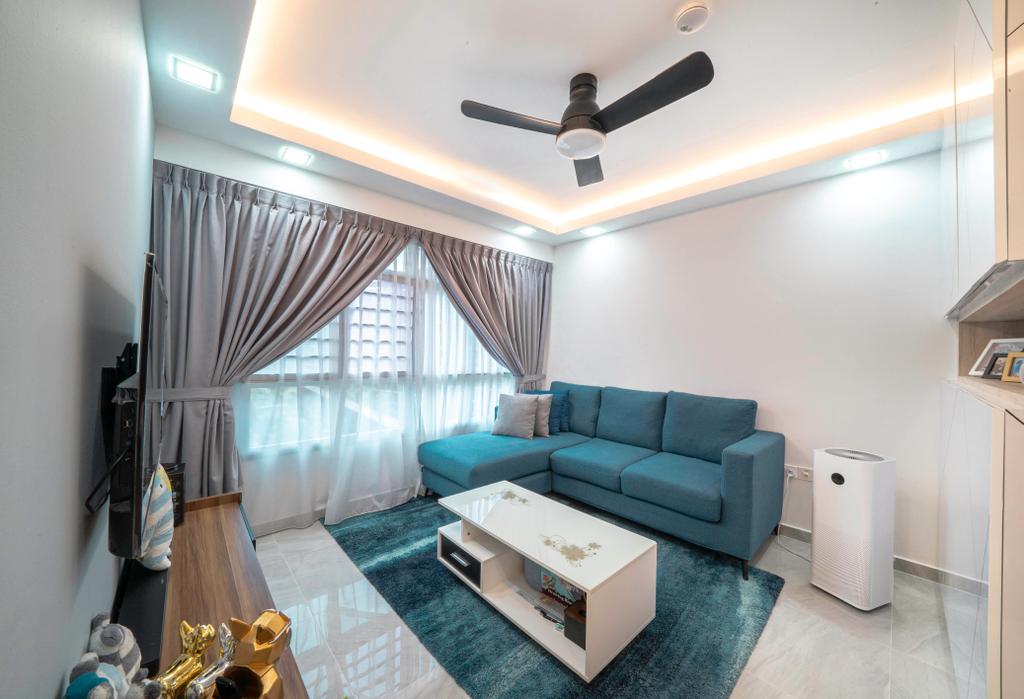 Modern, HDB, Living Room, Bukit Batok West Avenue 8, Interior Designer, Truehope Interior Design, Contemporary
