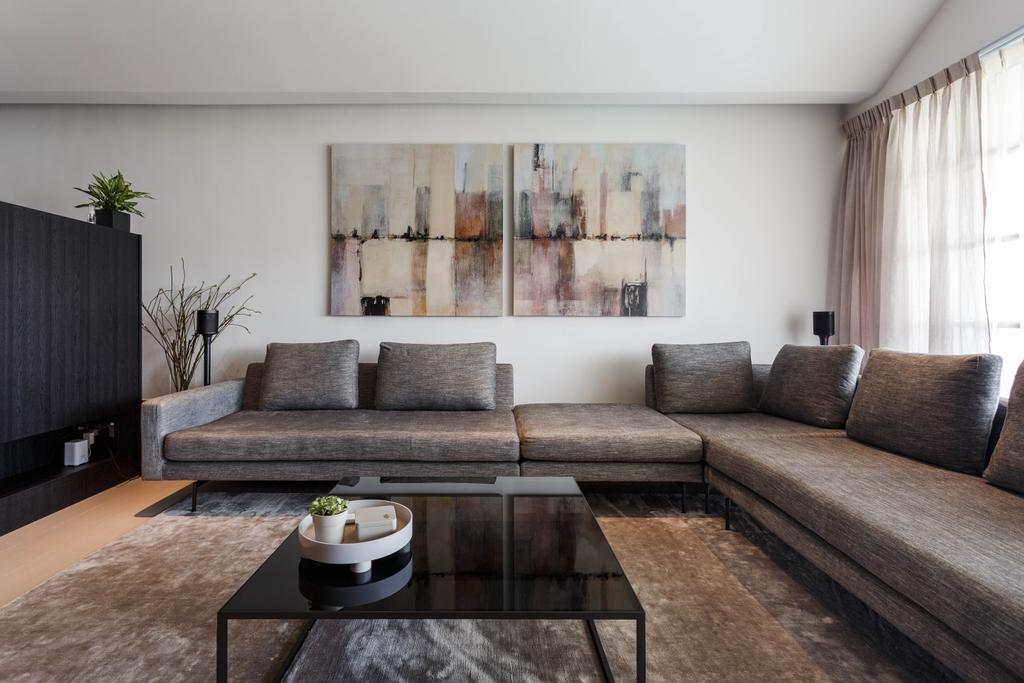 Contemporary, Condo, Living Room, Trevose Park, Interior Designer, Habit