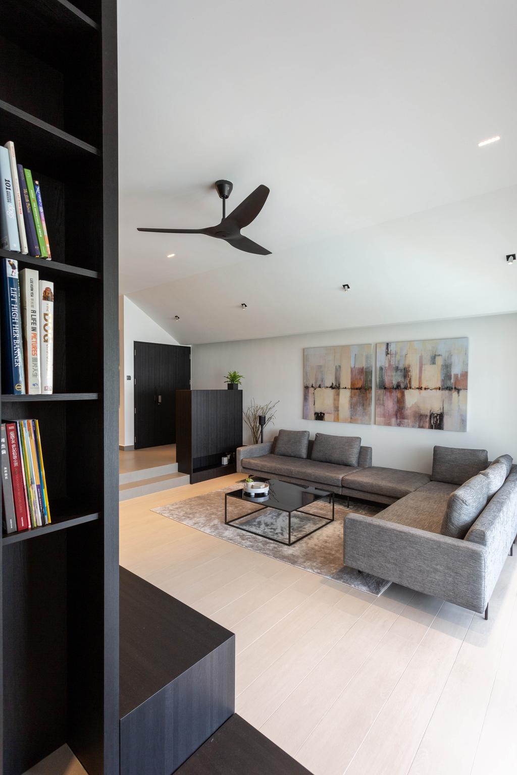 Contemporary, Condo, Living Room, Trevose Park, Interior Designer, Habit