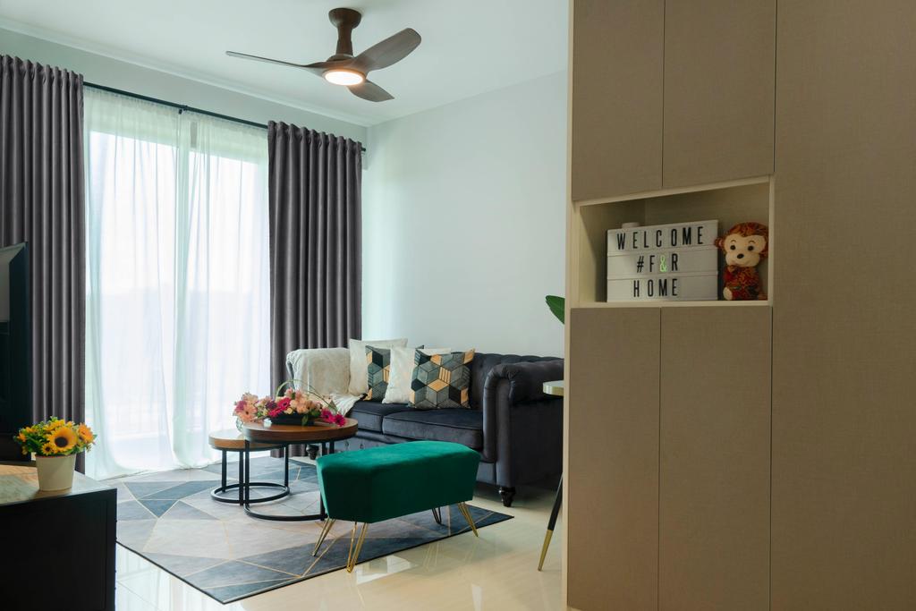 Modern, HDB, Living Room, Canberra Street, Interior Designer, Great Oasis Interior Design, Contemporary