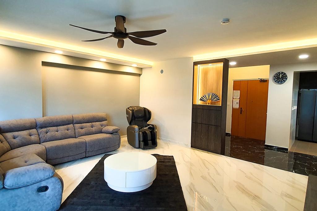 Contemporary, HDB, Living Room, Tampines North Drive 1, Interior Designer, Conception Studio