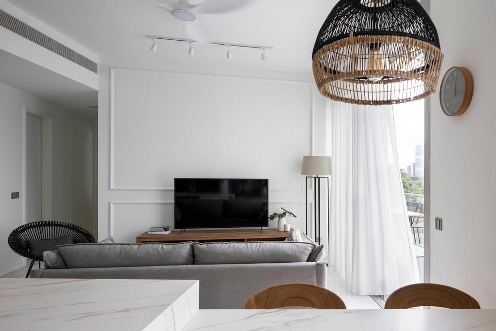 Modern, Condo, Living Room, Reflections at Keppel Bay, Interior Designer, Fifth Avenue Interior, Scandinavian