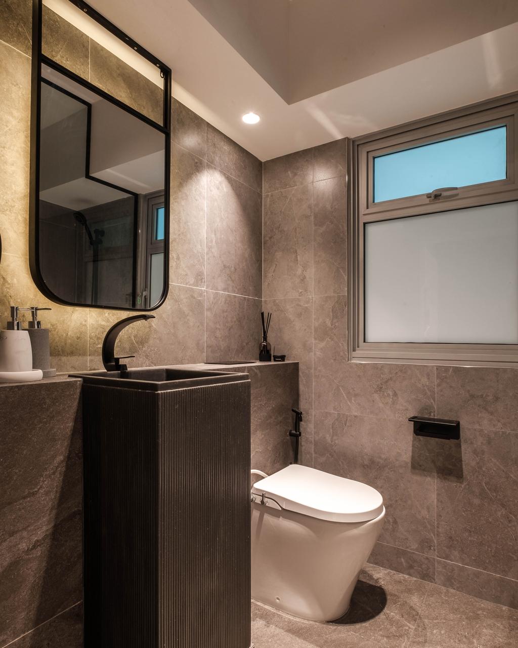 Modern, HDB, Bathroom, Sumang Lane, Interior Designer, HOFT, Contemporary