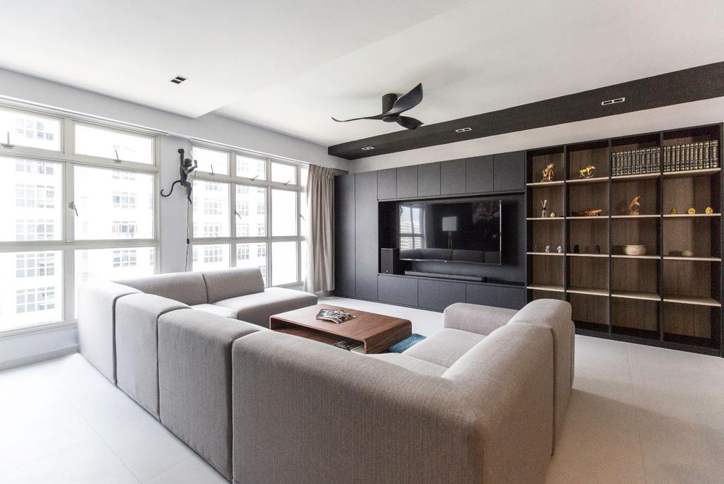 Modern, HDB, Living Room, Sumang Lane, Interior Designer, Carpenters 匠, Contemporary