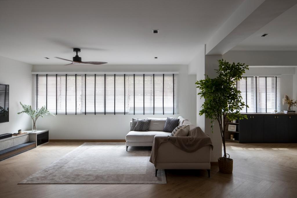 Contemporary, HDB, Living Room, Choa Chu Kang Street 52, Interior Designer, Carpenters 匠, Open Concept, Open Layout