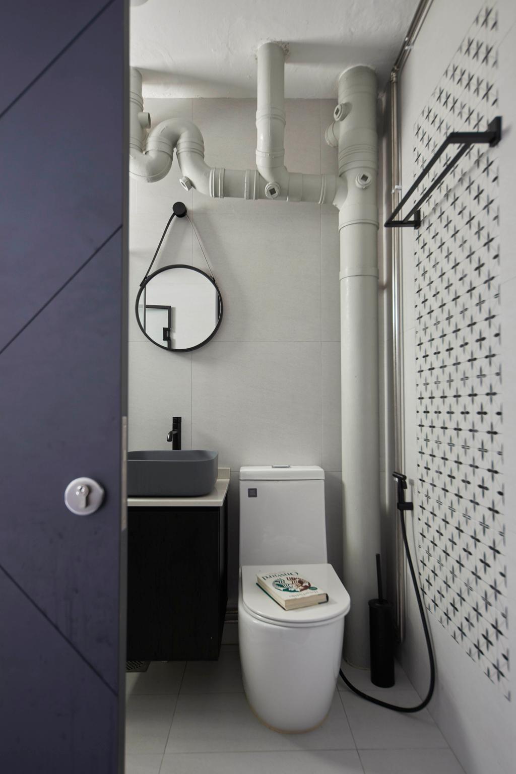 Modern, HDB, Bathroom, Kim Keat Link, Interior Designer, The Interior Lab, Scandinavian