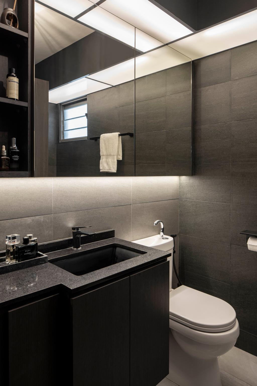 Contemporary, HDB, Bathroom, Yishun Street 42, Interior Designer, Aestherior