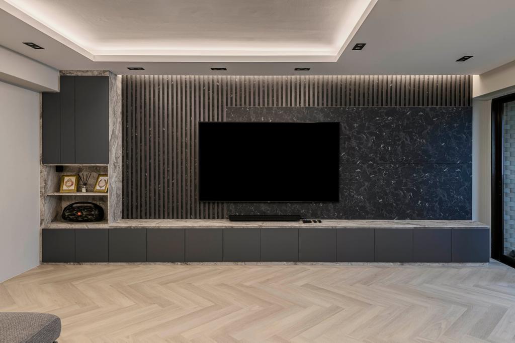 Contemporary, HDB, Living Room, Canberra Drive, Interior Designer, Butler Interior