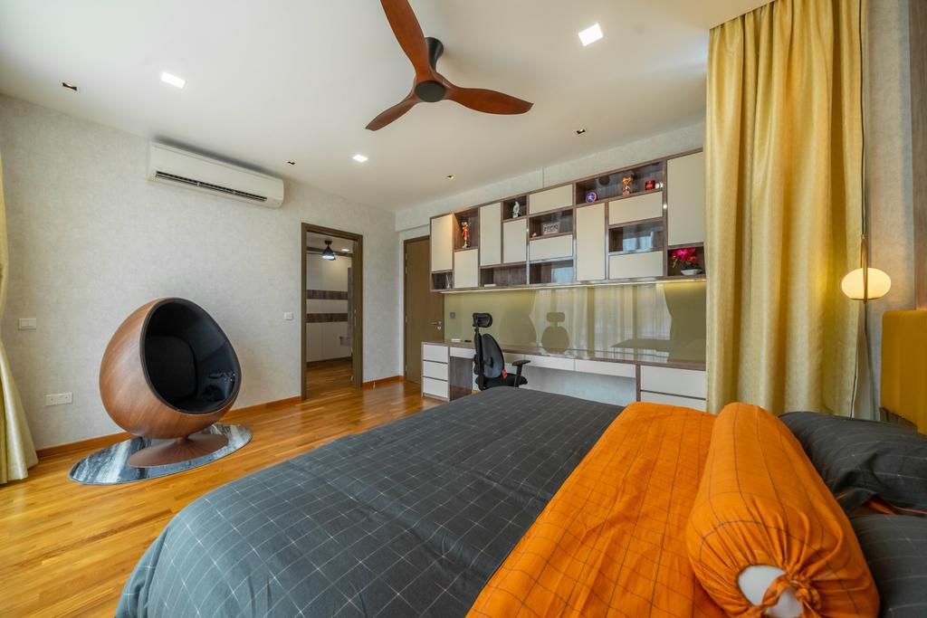 Modern, Landed, Bedroom, Jalan Redop, Interior Designer, Design 4 Space