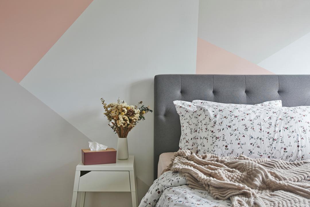 Wellington Circle, Aart Boxx Interior, Contemporary, Bedroom, HDB, Pastels