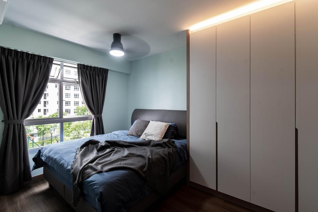Modern, HDB, Bedroom, Northshore Drive, Interior Designer, Yang's Inspiration Design, Contemporary