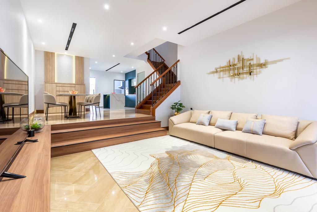 Contemporary, Landed, Living Room, Chwee Chian Road, Interior Designer, Divine & Glitz