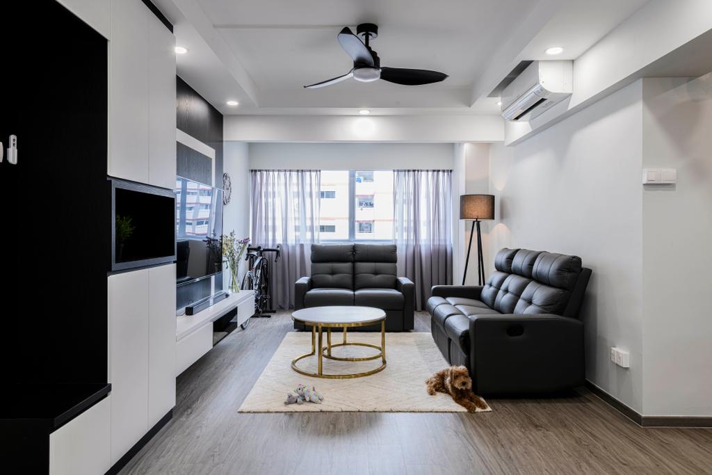 Modern, HDB, Living Room, Pasir Ris Street 21, Interior Designer, Glamour Concept, Contemporary