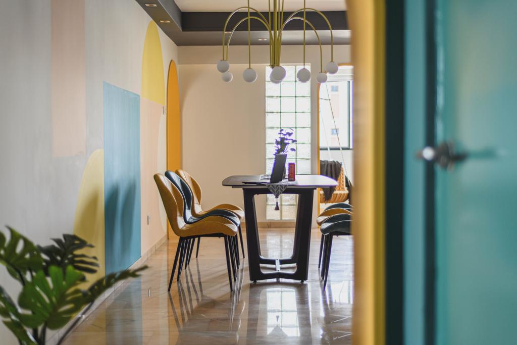 Contemporary, HDB, Dining Room, Canberra Road, Interior Designer, Urban Home Design 二本設計家, Scandinavian