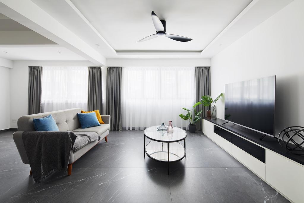 Contemporary, HDB, Living Room, Bishan Street 12, Interior Designer, Ovon Design, Minimalist