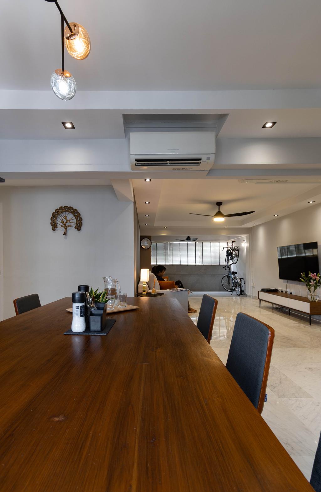 Contemporary, HDB, Dining Room, Bedok Reservoir Road, Interior Designer, Yang's Inspiration Design