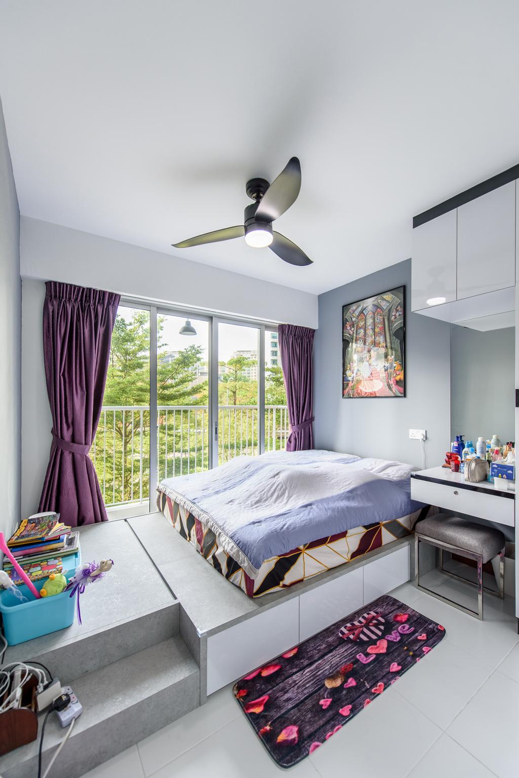 Modern, HDB, Bedroom, Punggol Central, Interior Designer, NJ Concept