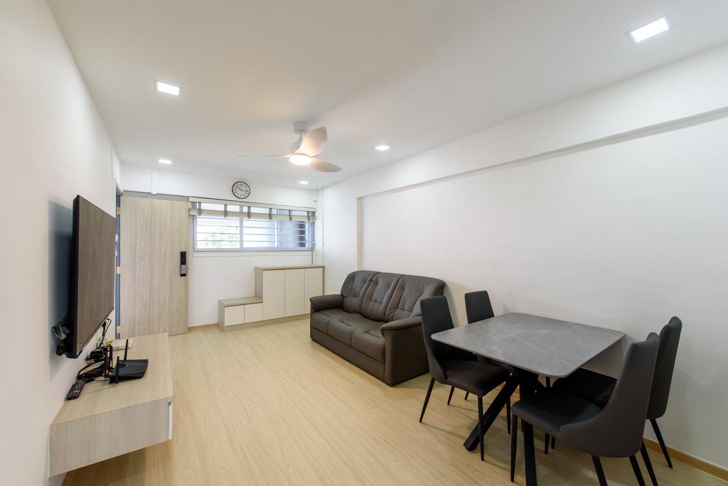 Scandinavian, HDB, Living Room, Jurong East Street 32, Interior Designer, NJ Concept