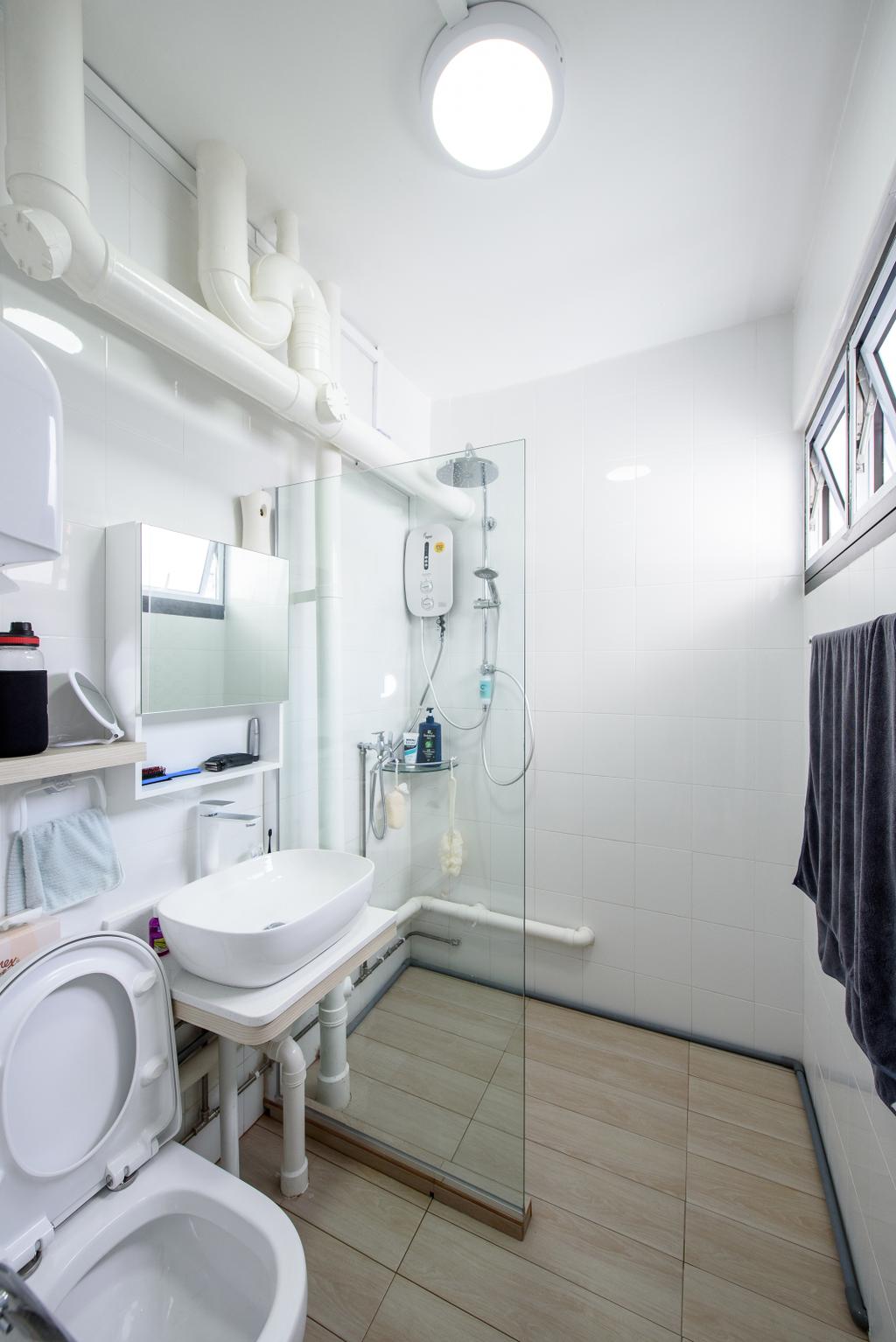 Scandinavian, HDB, Bathroom, Jurong East Street 32, Interior Designer, NJ Concept