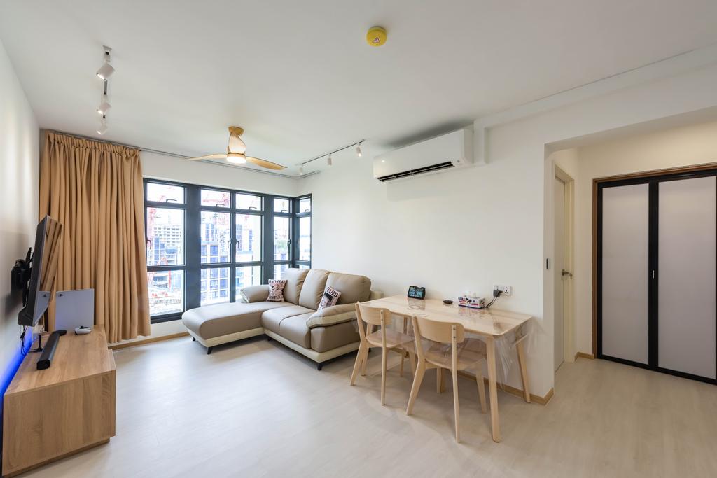 Modern, HDB, Living Room, Bidadari Park Drive, Interior Designer, NJ Concept, Scandinavian