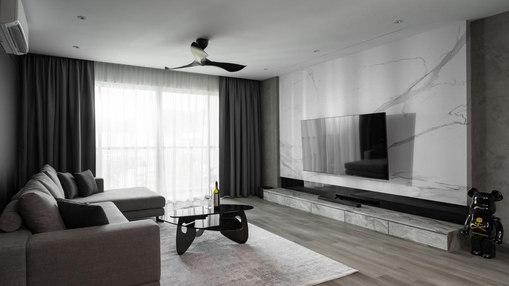 Modern, Landed, Living Room, Platino Condo, Interior Designer, Nevermore Group, Contemporary