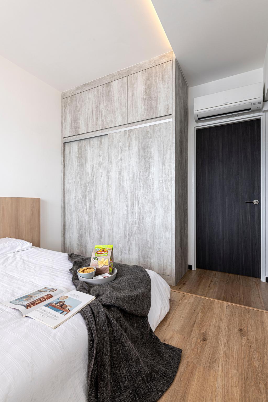 Modern, HDB, Bedroom, Woodlands Drive 16, Interior Designer, E&S, Scandinavian