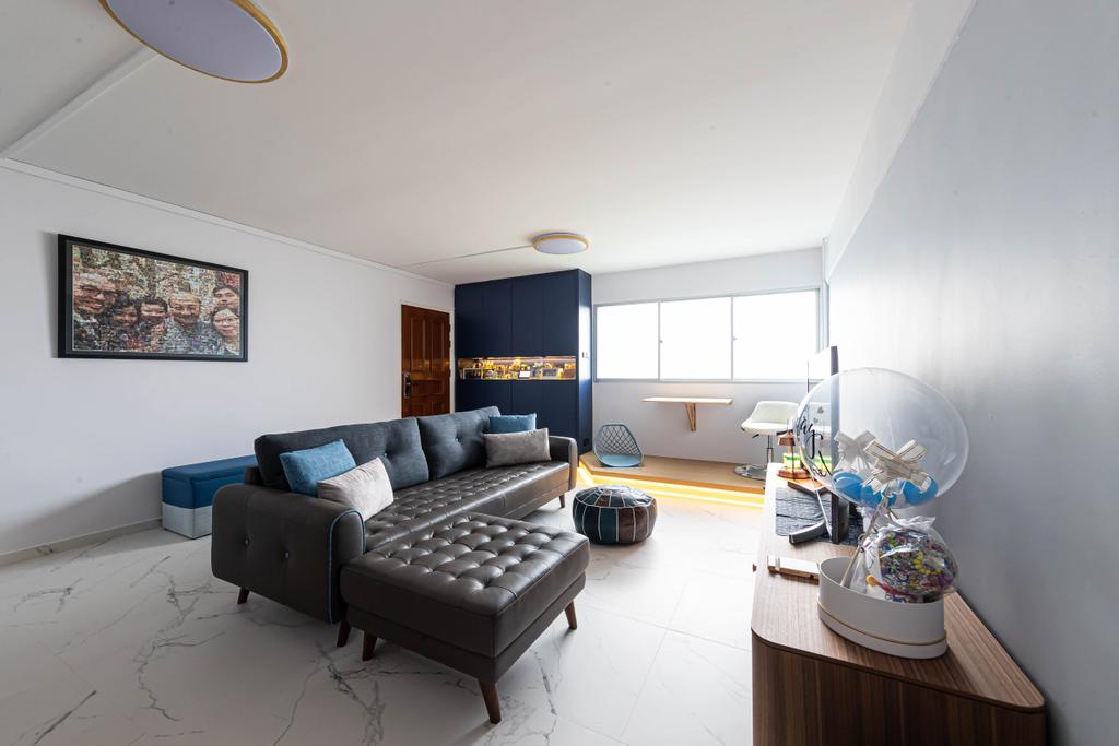 Contemporary, HDB, Living Room, Bedok North Street 3, Interior Designer, Swiss Interior Design