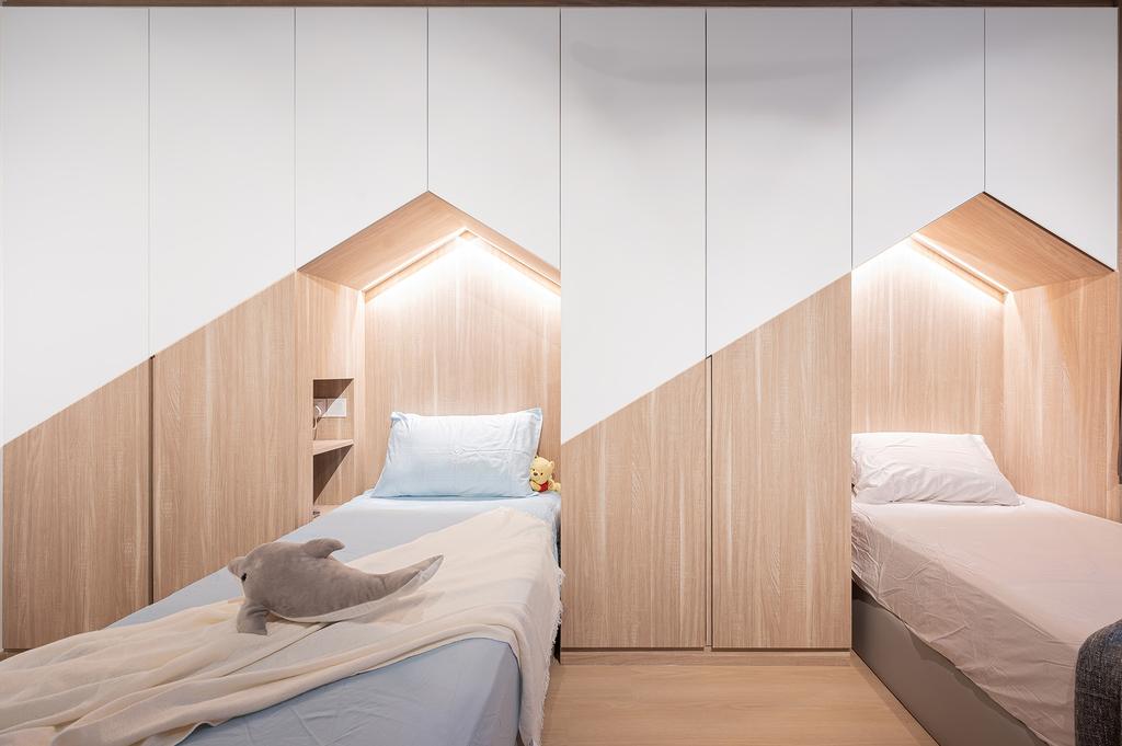 Scandinavian, HDB, Bedroom, Jurong East Street 24, Interior Designer, ELPIS Interior Design