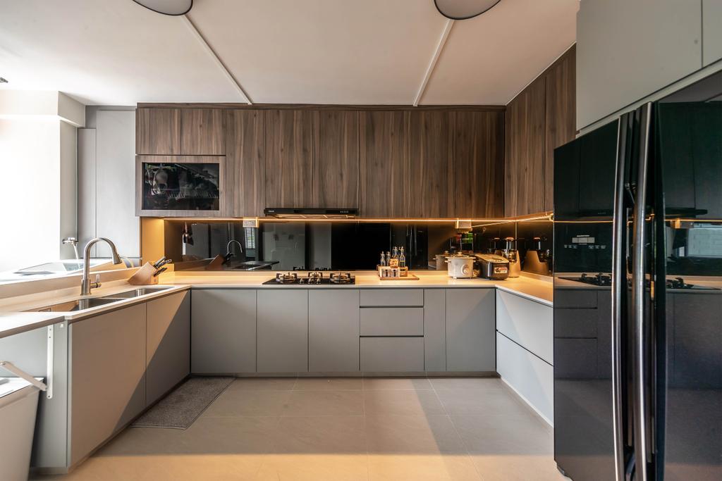 Contemporary, HDB, Kitchen, Yishun, Interior Designer, Swiss Interior Design