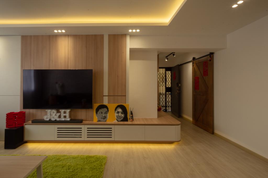 Modern, HDB, Living Room, Serangoon Avenue 1, Interior Designer, Diva's Interior Design
