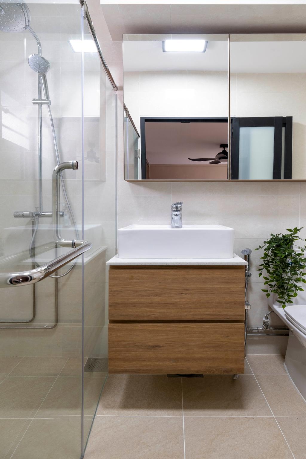 Scandinavian, HDB, Bathroom, Woodlands Drive 40, Interior Designer, Starry Homestead