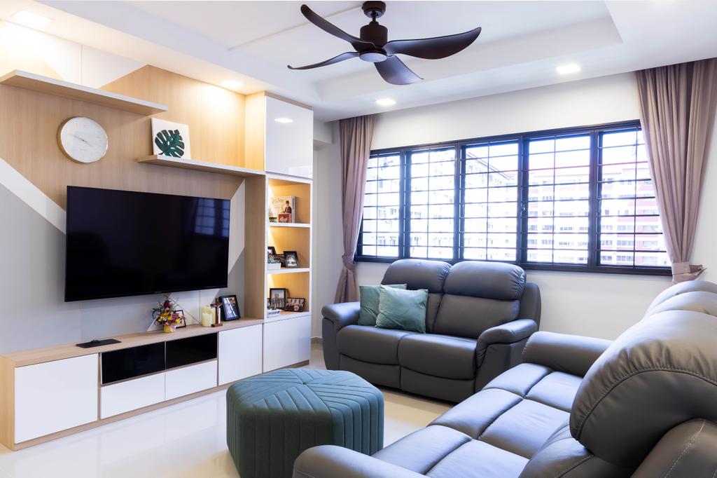 Modern, HDB, Living Room, Bishan Street 22, Interior Designer, VNA Design, Contemporary