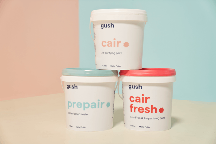 gush air-purifying paint for home office