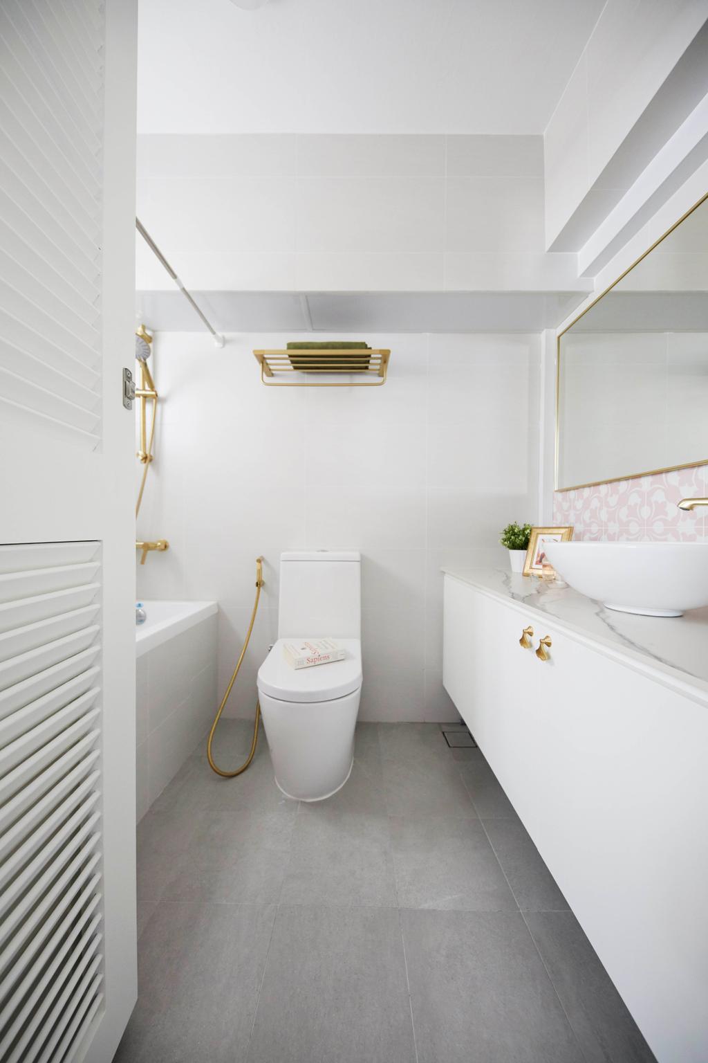 Modern, HDB, Bathroom, Hougang Ave 9, Interior Designer, i-Chapter, Contemporary